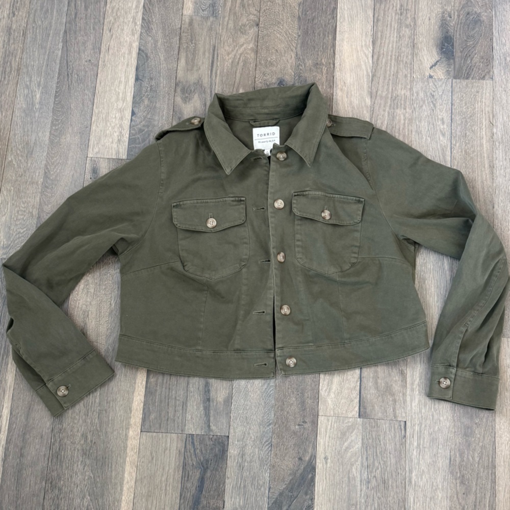 TORRID Size 2 Green Jacket